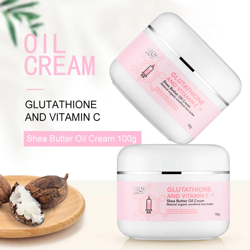 AILKE Glutathion and Vitamin C Whitening Set, Moisturizing, Remove Melanin, Freckles, Black Spots, Chloasma, Clean Skin