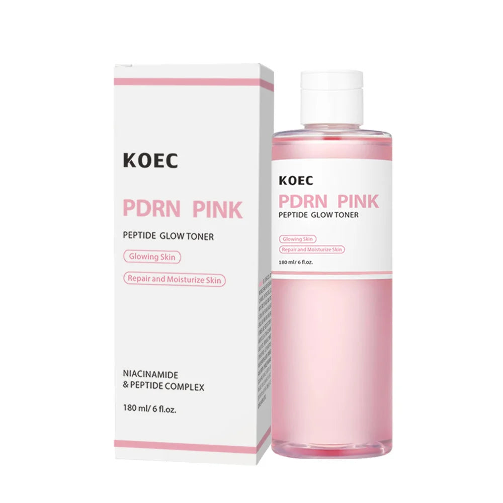 Pink PDRN Collagen Skincare Set with complete Korean skincare products