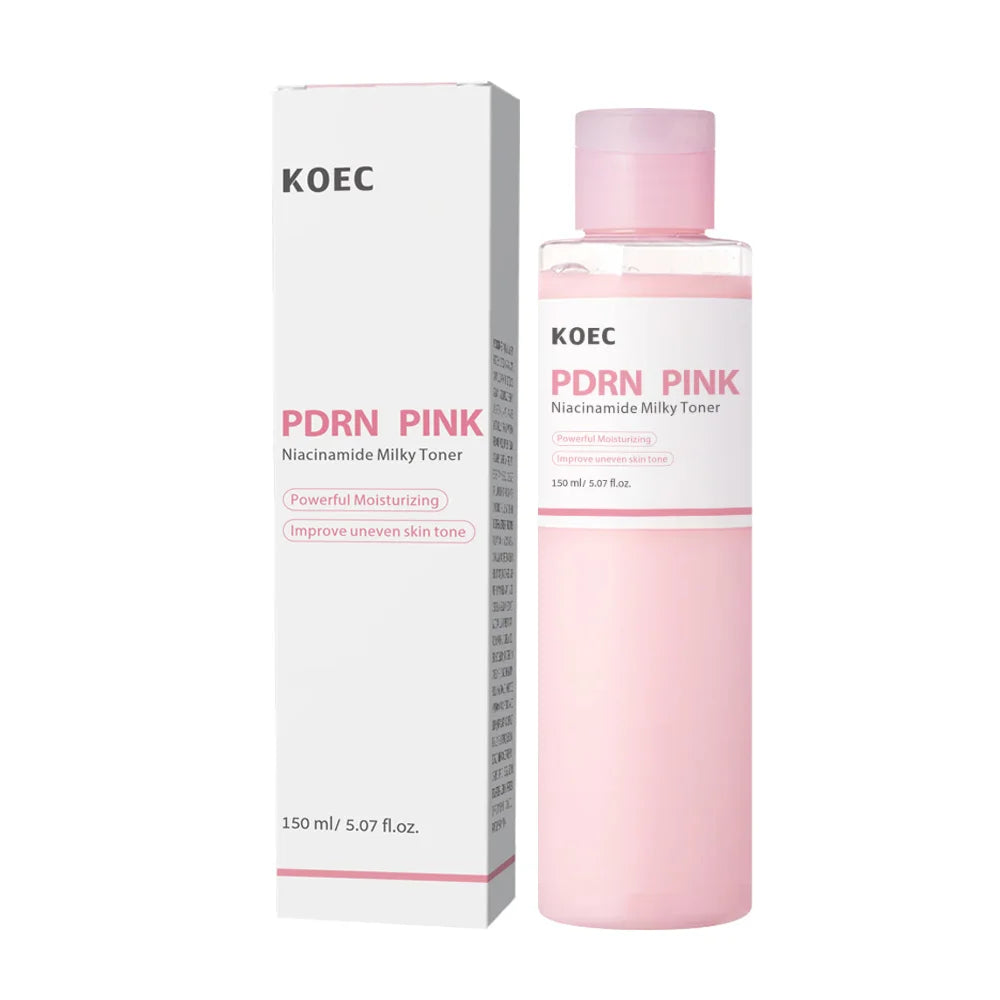 Pink PDRN Collagen Skincare Set with complete Korean skincare products