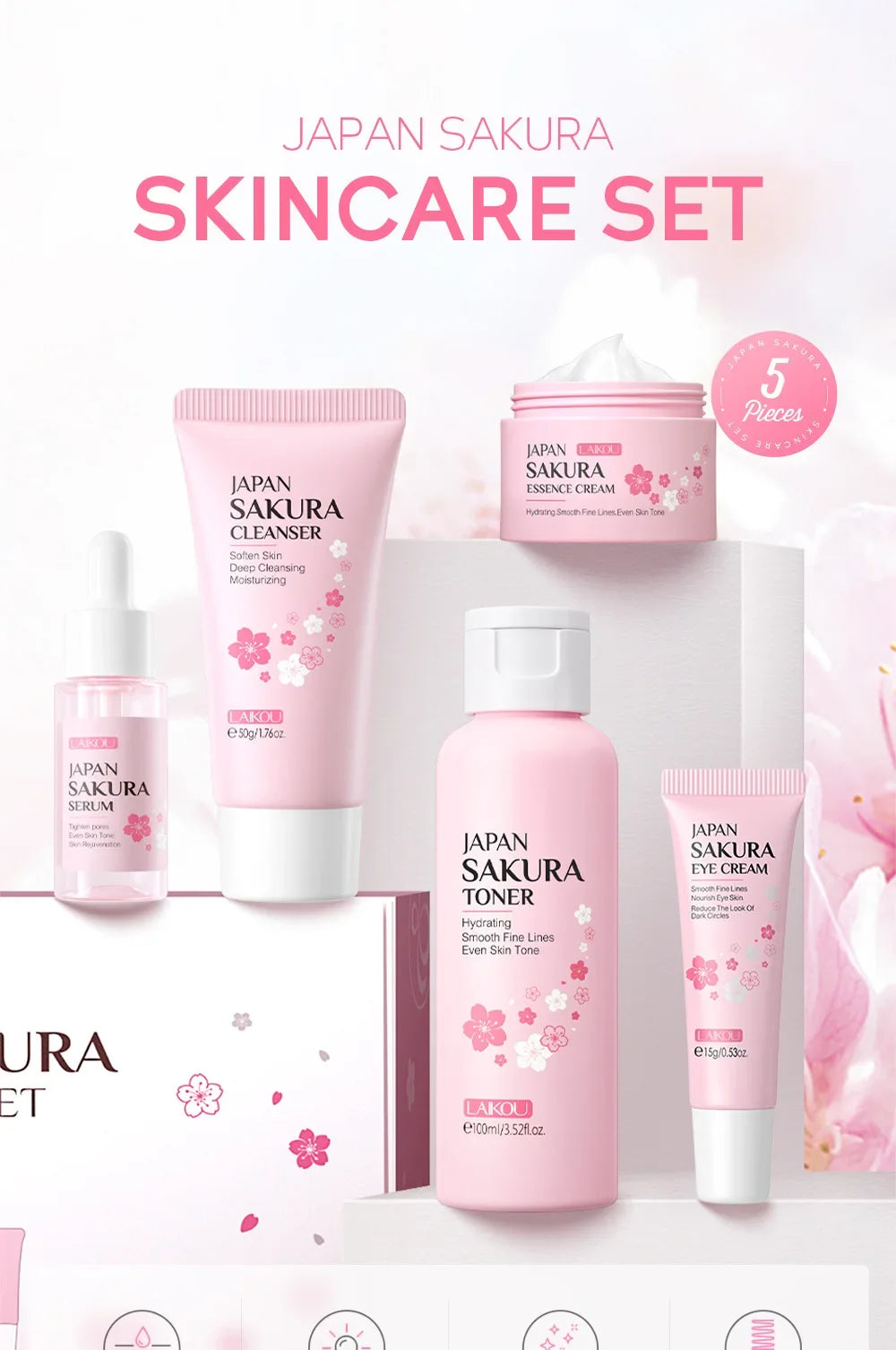 LAIKOU Sakura skincare set