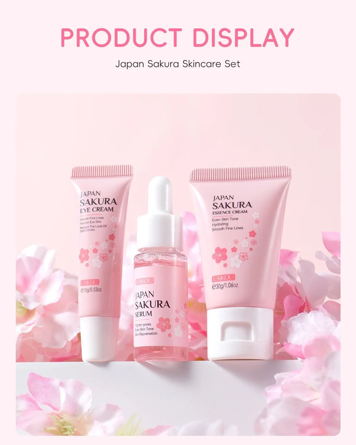 Sakura Skin Care Sets Face Cream Serum