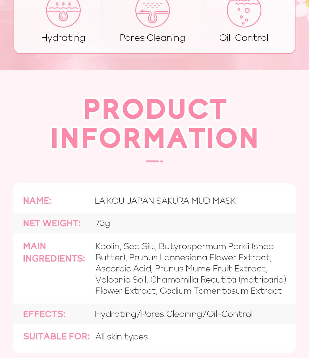 9pcs Sakura skincare set Korean facial care kit