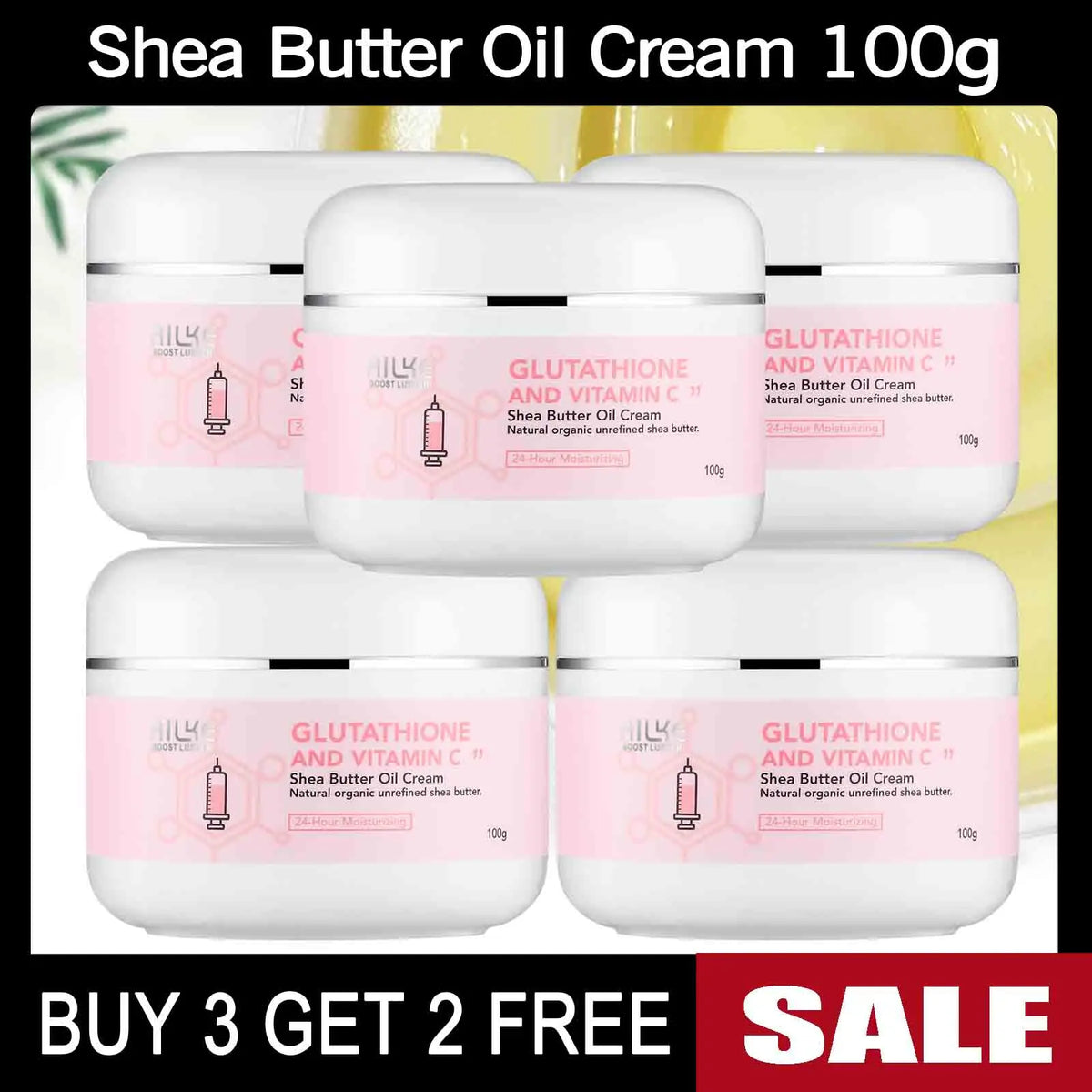 AILKE Glutathion and Vitamin C Whitening Set, Moisturizing, Remove Melanin, Freckles, Black Spots, Chloasma, Clean Skin