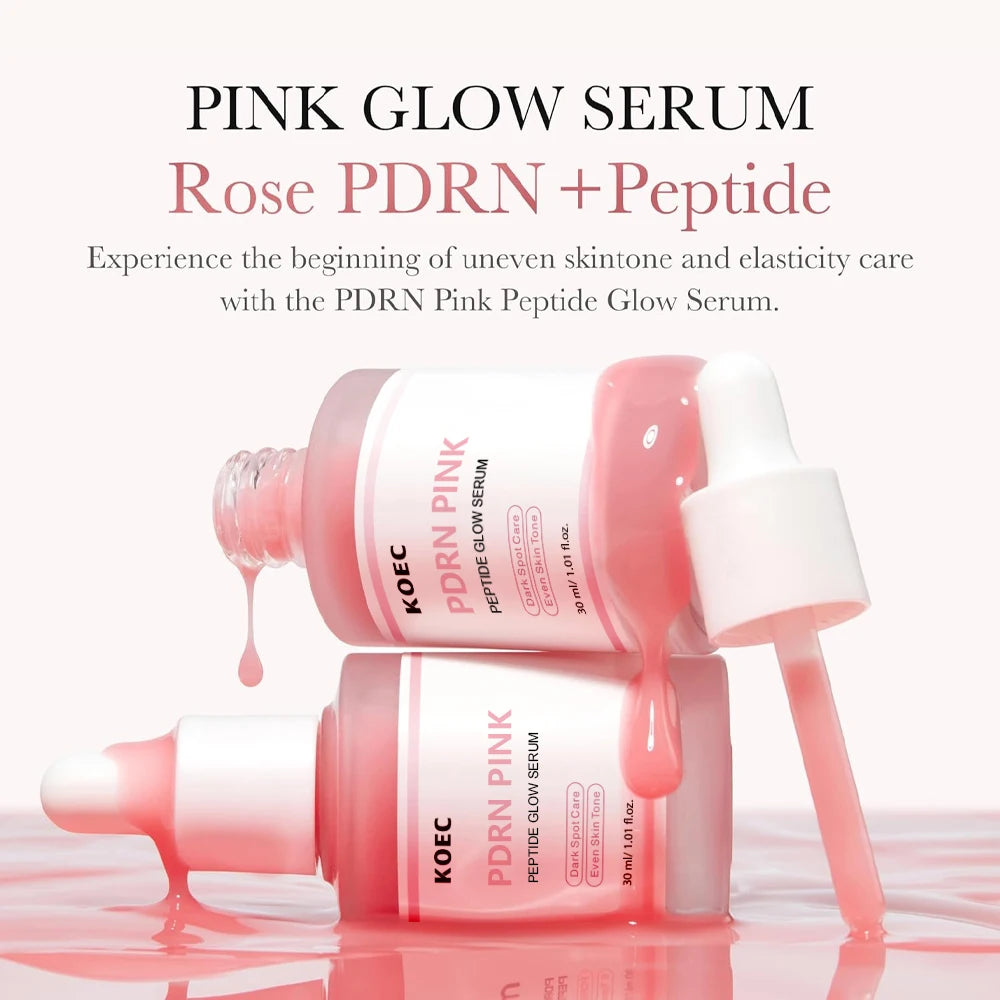 Pink PDRN Collagen Skincare Set with complete Korean skincare products