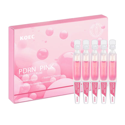 Pink PDRN Collagen Skincare Set with complete Korean skincare products