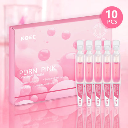 Pink PDRN Collagen Skincare Set with complete Korean skincare products