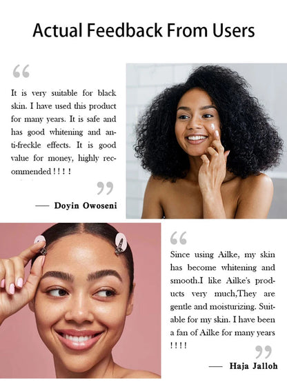 AILKE Whitening Face Cream, Reduce Dark Spots, Wrinkles, Melanin, Even Skin Tone, With Collagen, Glutathione, for All Skin Types