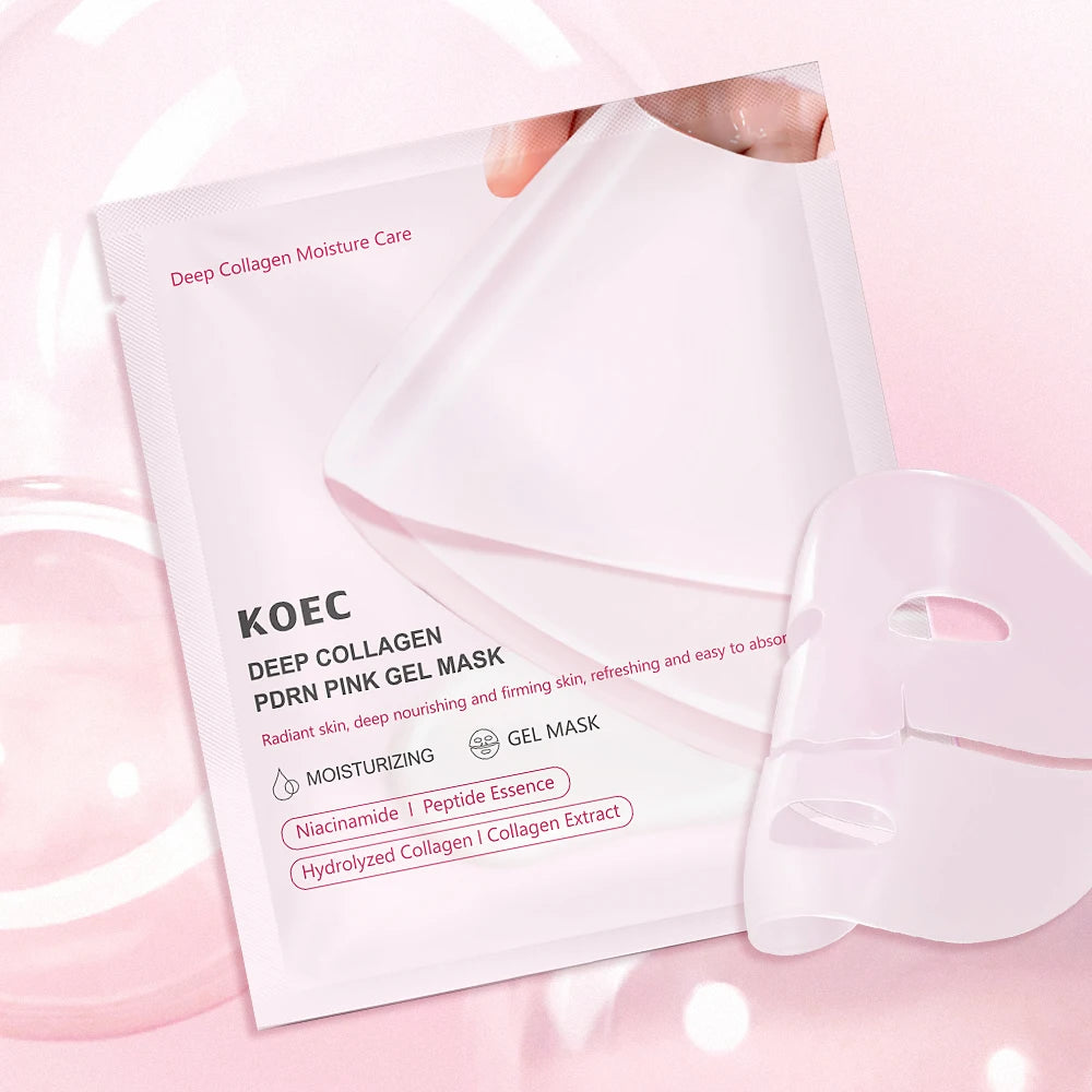 Pink PDRN Collagen Skincare Set with complete Korean skincare products