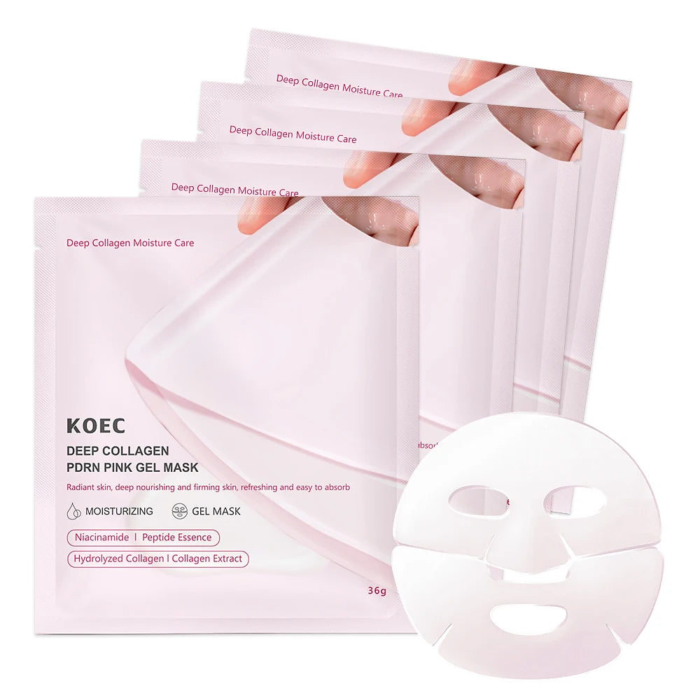 Pink PDRN Collagen Skincare Set with complete Korean skincare products