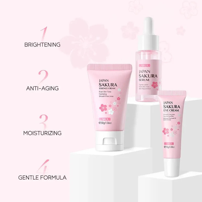 Sakura Skin Care Sets Face Cream Serum