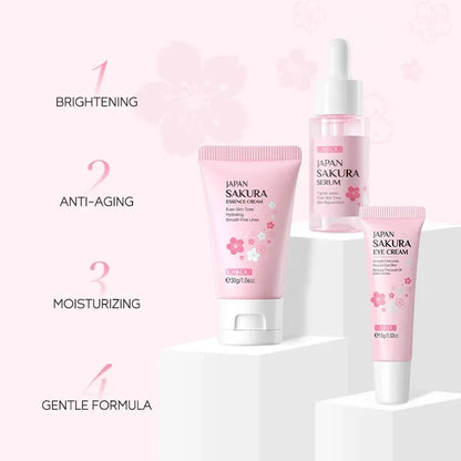 Sakura Skin Care Sets Face Cream Serum