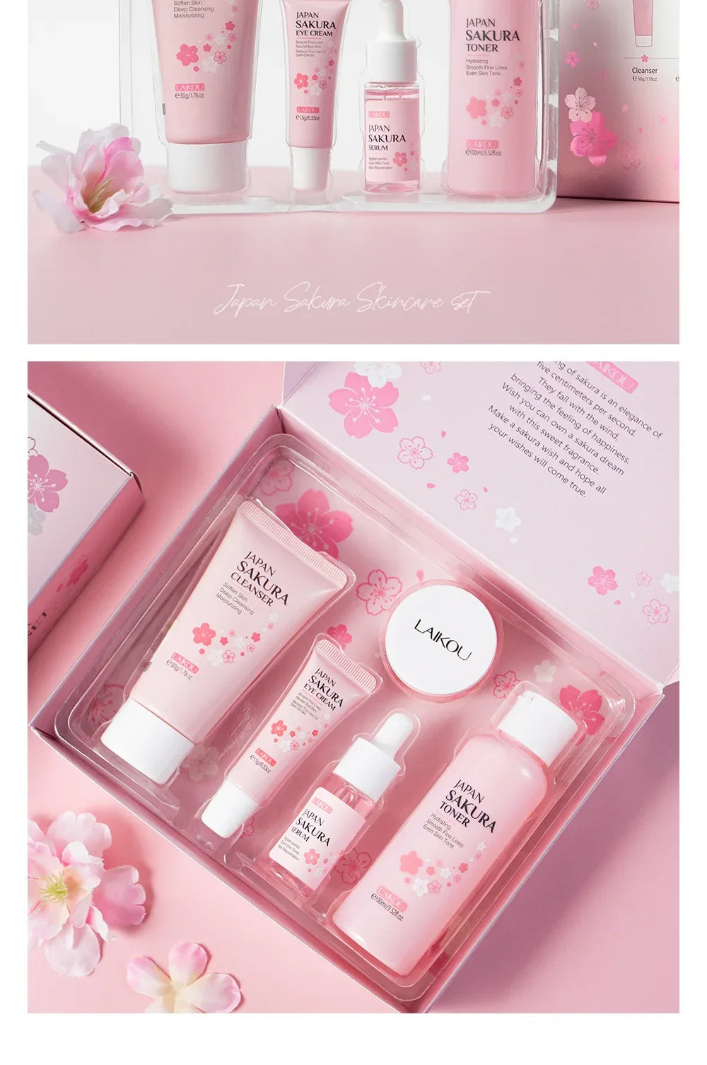 LAIKOU Sakura skincare set