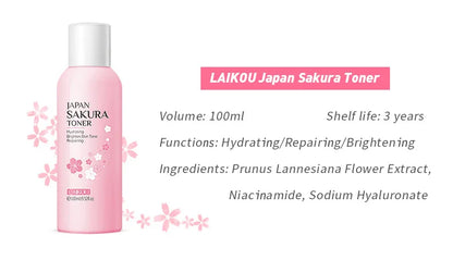 9pcs Sakura skincare set Korean facial care kit