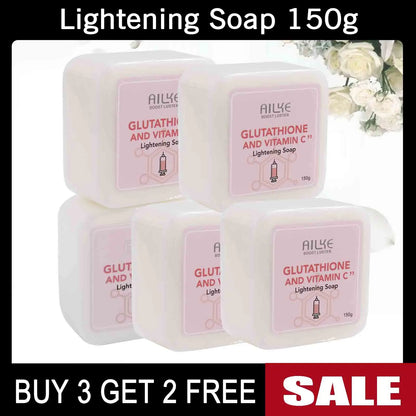 AILKE Glutathion and Vitamin C Whitening Set, Moisturizing, Remove Melanin, Freckles, Black Spots, Chloasma, Clean Skin