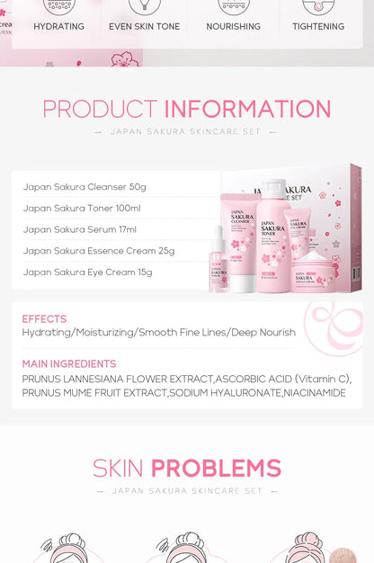 LAIKOU Sakura skincare set