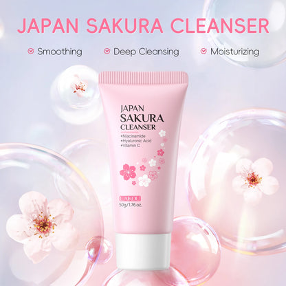 LAIKOU Japanese Sakura skincare set for hydrating and moisturizing skin