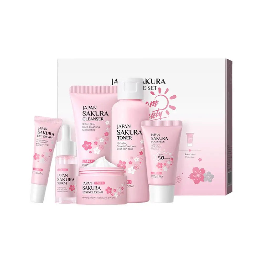 6pcs Sakura Skin Care Set Hydrating