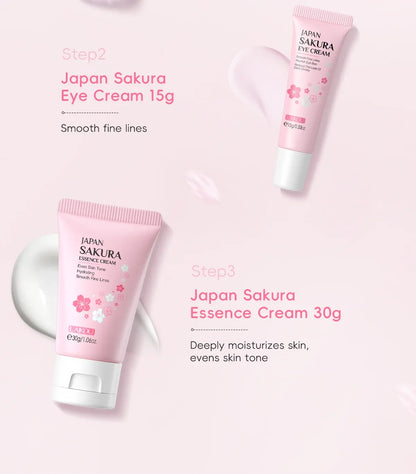 Sakura Skin Care Sets Face Cream Serum