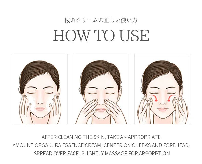 9pcs Sakura skincare set Korean facial care kit