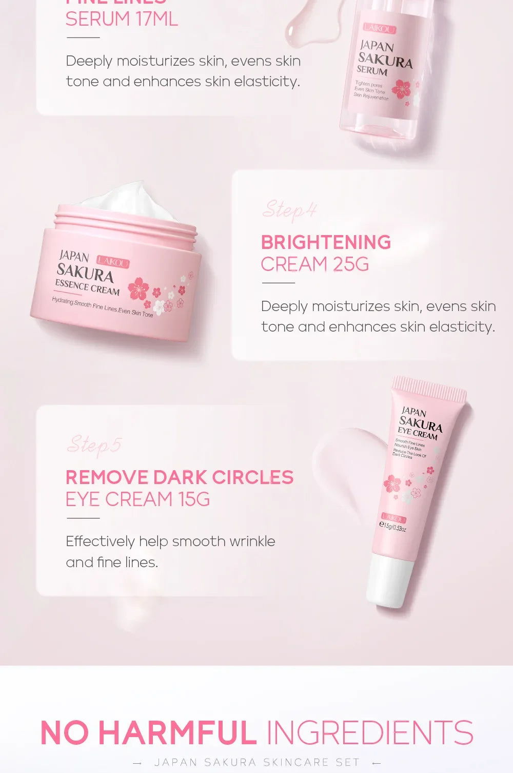 LAIKOU Sakura skincare set
