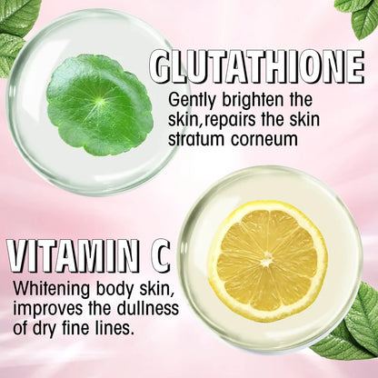 AILKE Glutathion and Vitamin C Whitening Set, Moisturizing, Remove Melanin, Freckles, Black Spots, Chloasma, Clean Skin