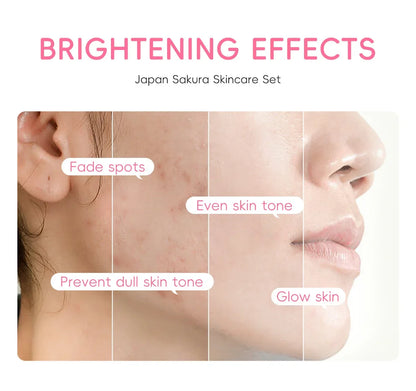 Sakura Skin Care Sets Face Cream Serum