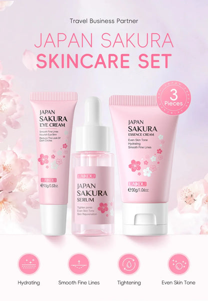 Sakura Skin Care Sets Face Cream Serum