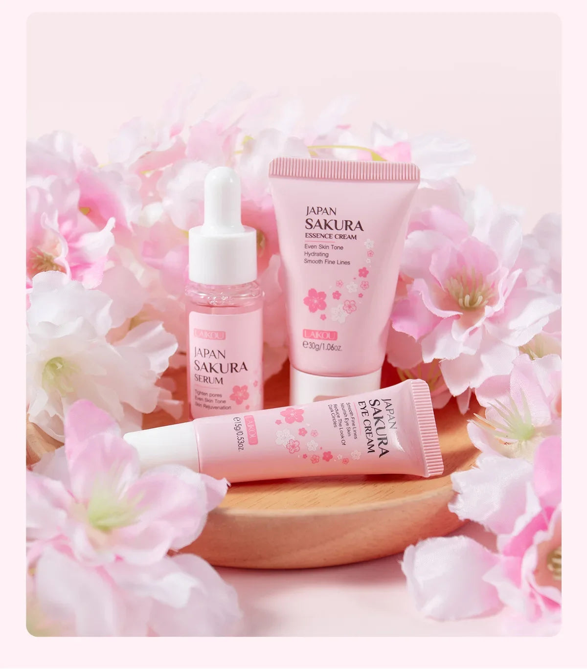 Sakura Skin Care Sets Face Cream Serum