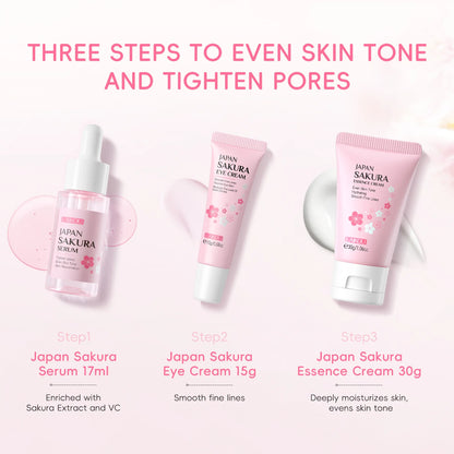 Sakura Skin Care Sets Face Cream Serum